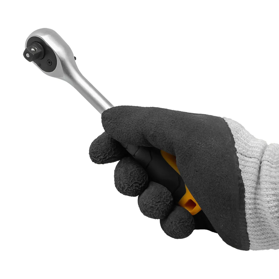 Трещотка реверсивная с резиновой ручкой 3/8'' JCB JCB-80233