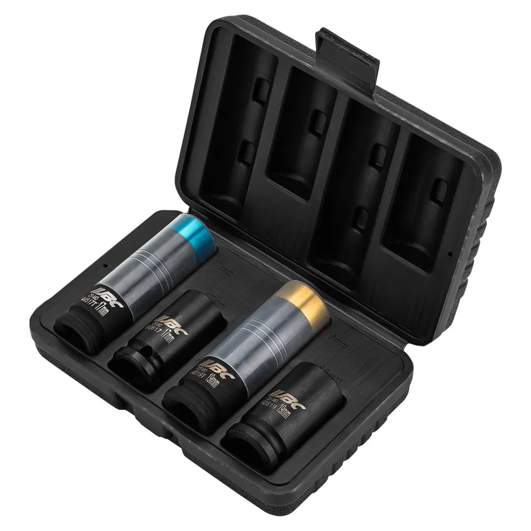 Набор головки-экстракторы 17, 19 мм, глубокие ударные головки 17, 19 мм 1/2" 6-гр JBC JBC-4035D