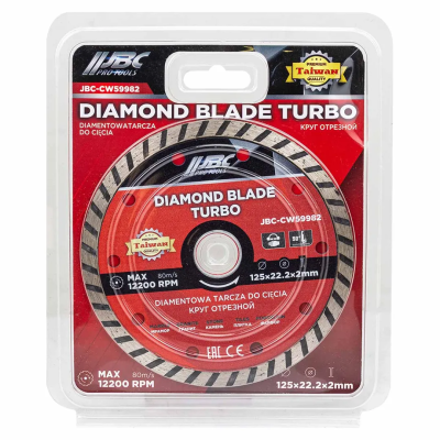 Алмазный отрезной круг 125х22,2х2 мм JBC JBC-CW59982