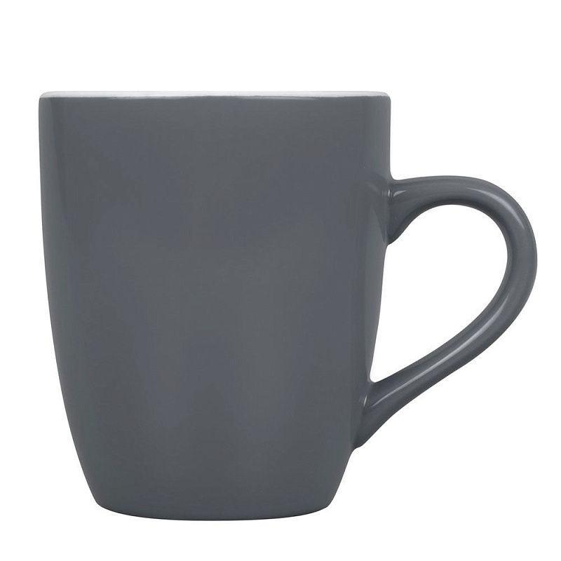 Кружка "Tulip", керамика, 360 мл, серый, белый