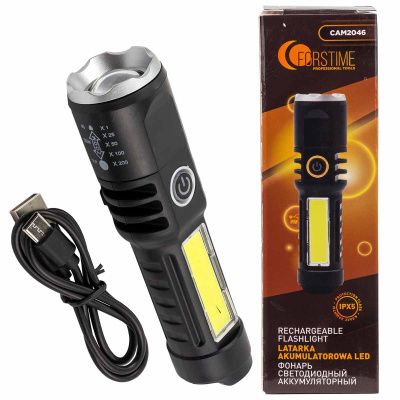Фонарь светодиодный аккумуляторный FORSTIME FT-CAM2046