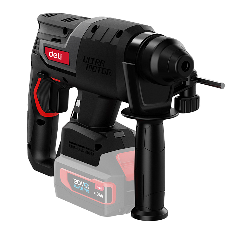 Аккумуляторный перфоратор Deli RS EDE-DC20-2, 20 В, 2 Дж, без АКБ и ЗУ, кейс