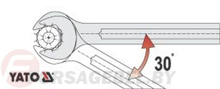 Набор ключей рожковых 6-32 мм 12 пр. CrV Yato YT-0381