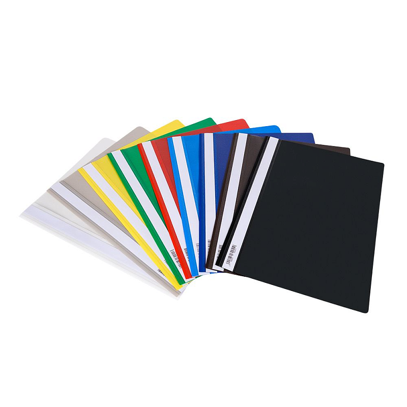 Папка-скоросшиватель "Inter-folia", А4, черный