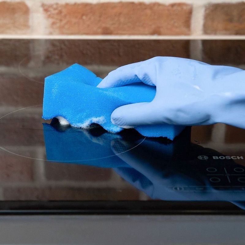 Губка хозяйственная для уборки помещений HQ Profiline, 14х6,3х4,5 см, 5 шт/упак, синий