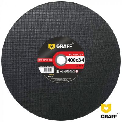 Круг отрезной по металлу 400x3,4x32 мм GRAFF 9040034
