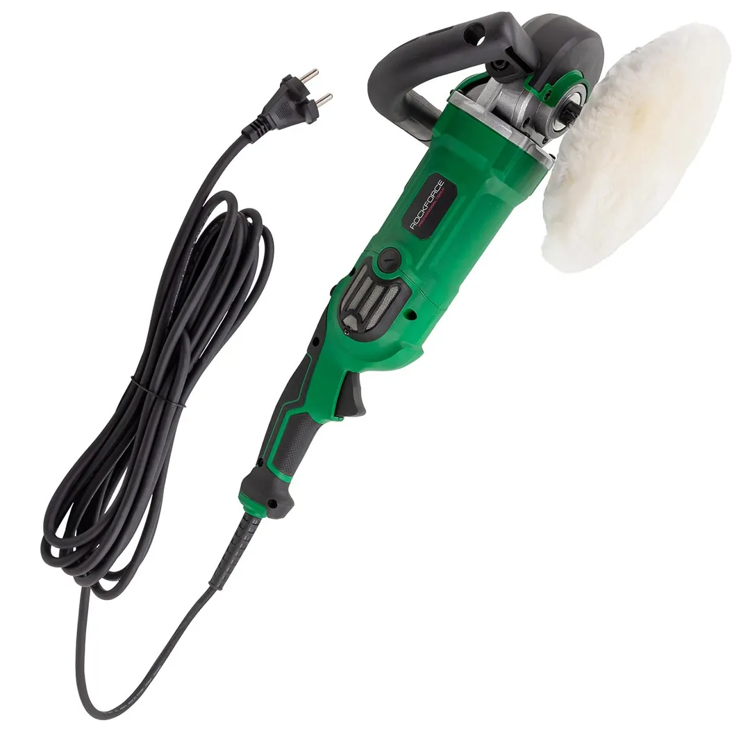 Машина полировальная электрическая 230V, 1400W, 600-3000об/мин, Øкруга 180 мм RockForce RF-WT03094