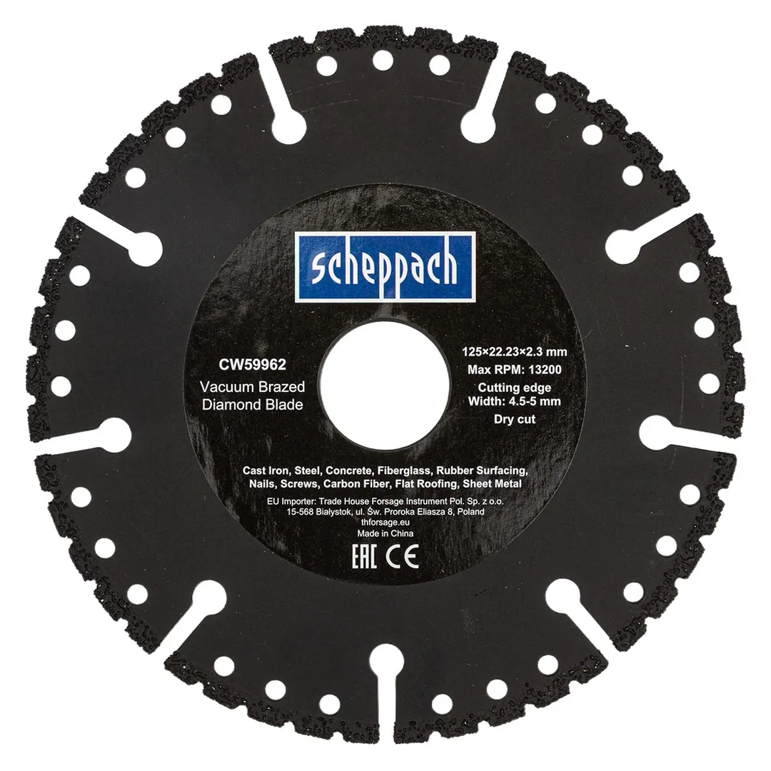 Алмазный отрезной круг 125х22,23х2,3 мм Scheppach Sch-CW59962