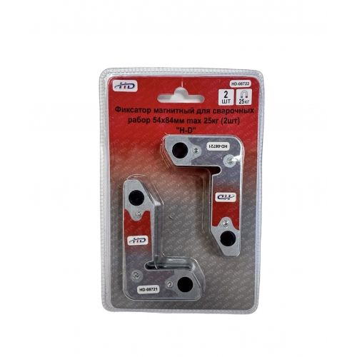 Фиксатор магнитный для сварочных рабор 54х84 мм max 25кг (2шт) H-D HD-08722