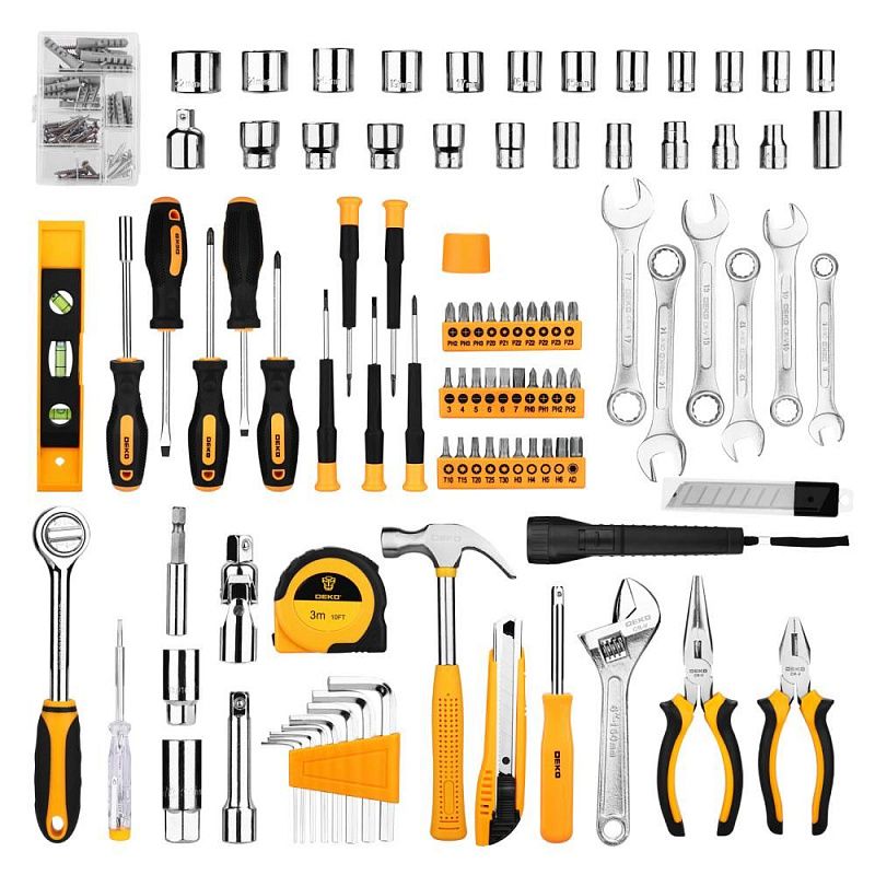 Набор инструментов для дома DKMT208-1 (208шт.) DEKO 083-2050