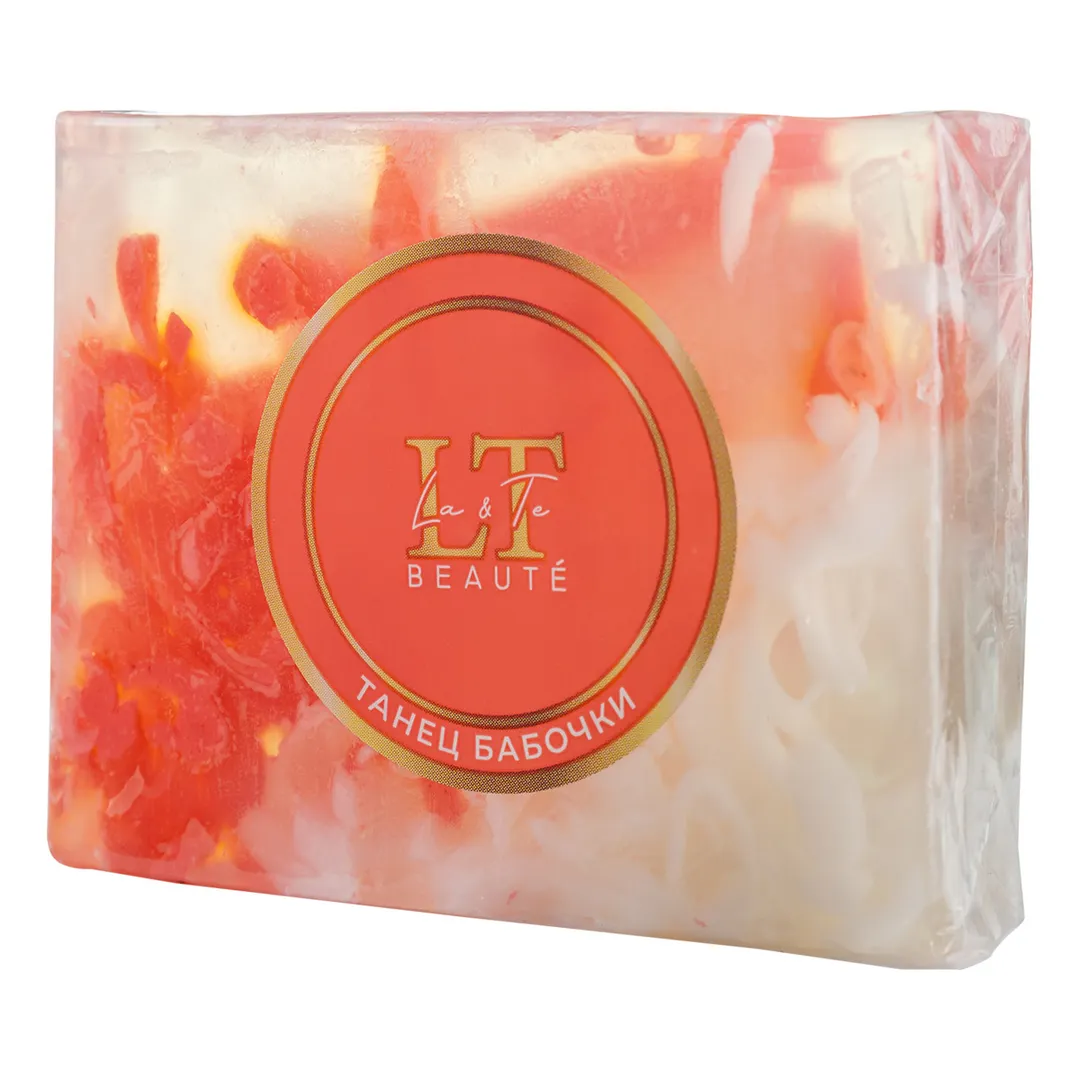 Мыло твердое ручной работы с добавлением эфирных масел ''Танец бабочки'' La and Te beaute LT-6266(+ уп)