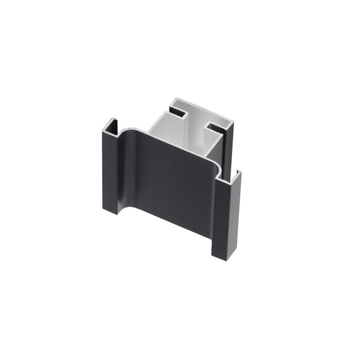 Профиль алюм. GOLA-18 вертикальный средний 5,4 м черный AKS 110626