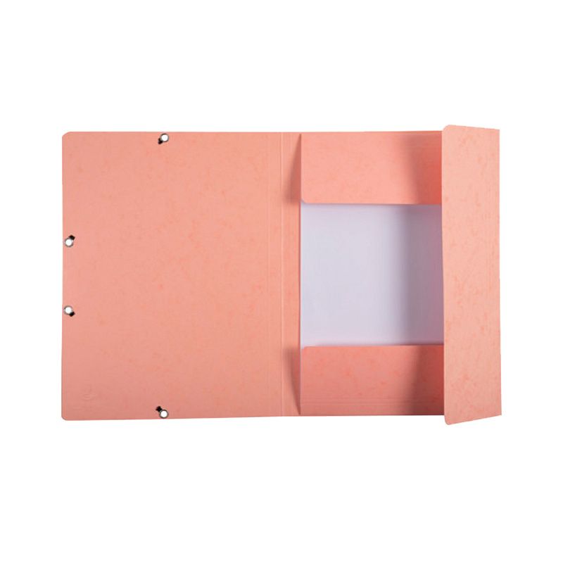 Папка на резинках "Aquarel", А4, 15 мм, картон, персиковый