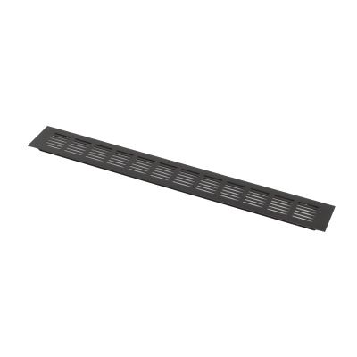 Решетка вентиляционная 480х60мм темно-коричневая алюминий AKS 115996