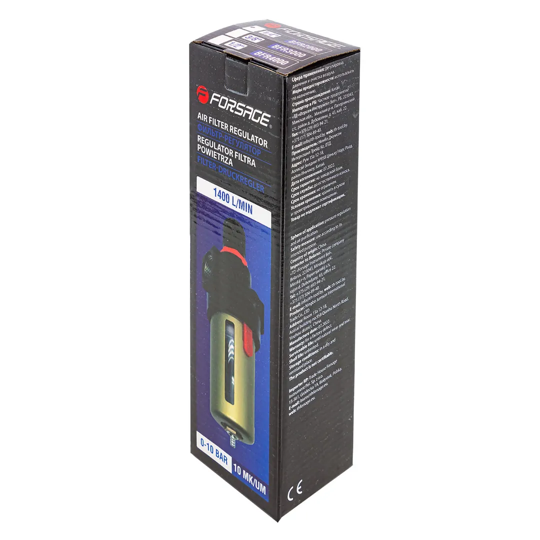 Фильтр-регулятор с индикатором давления 1/4" Forsage F-BFR2000
