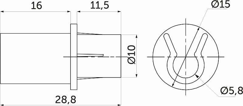 Держатель для сушки MOUNT, серый, 1уп - 8шт, AKS 114397