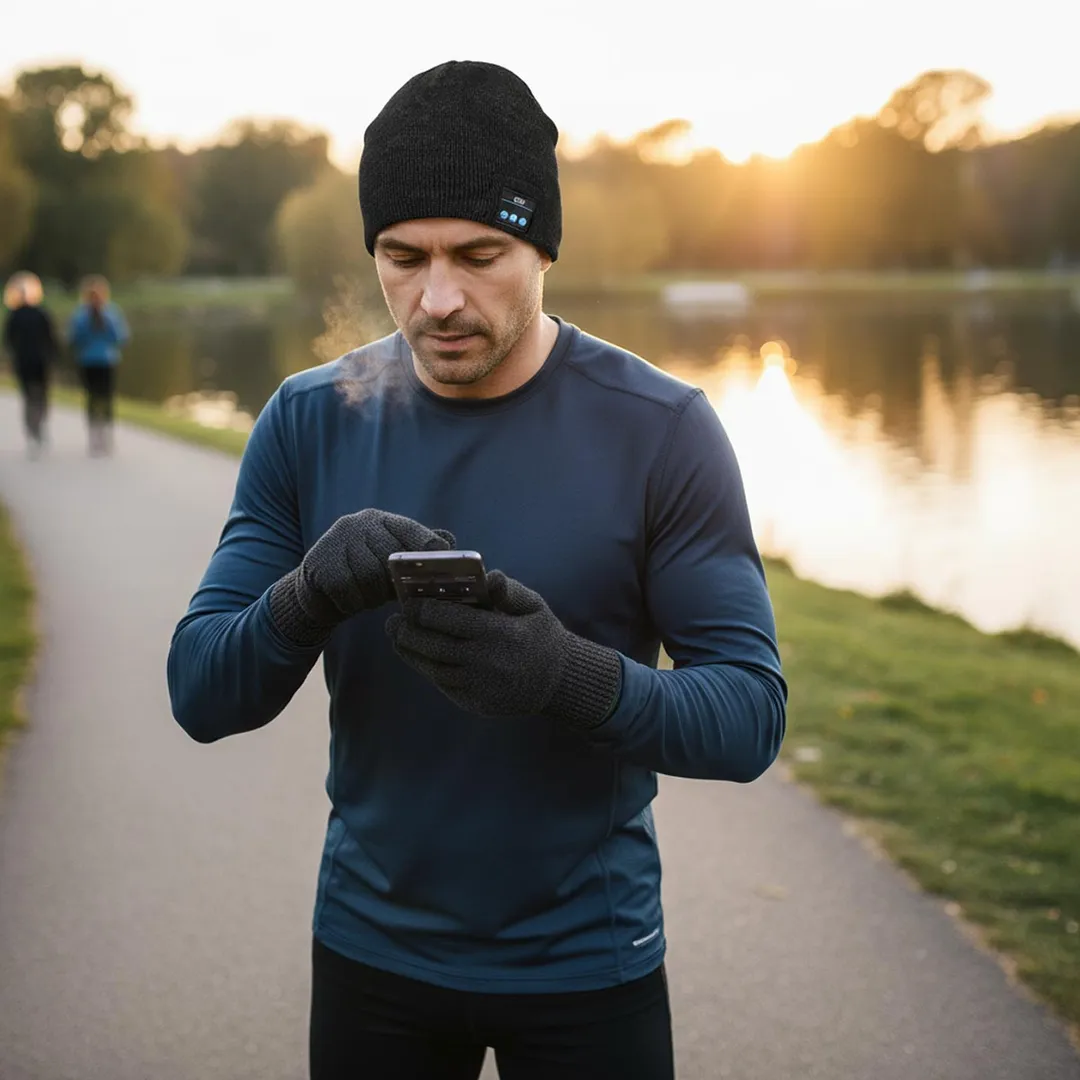 Шапка 20х22 см, перчатки, темно-серый EL15 111(Dark Grey)