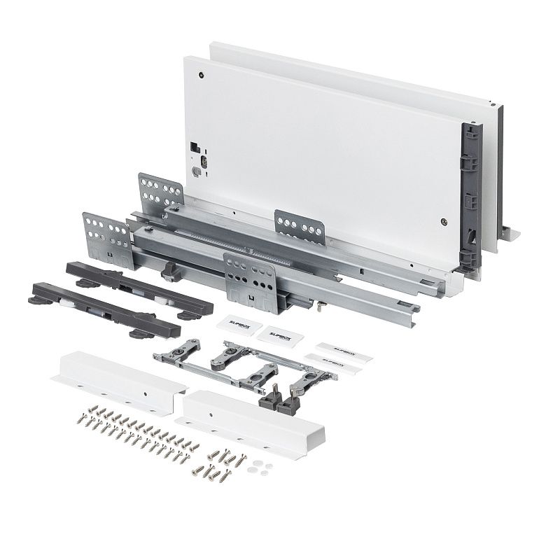 Система ящиков Evolution L-300 h167 белый PUSH TO OPEN ДСП16мм SLIMBOX EVOLUTION 117321