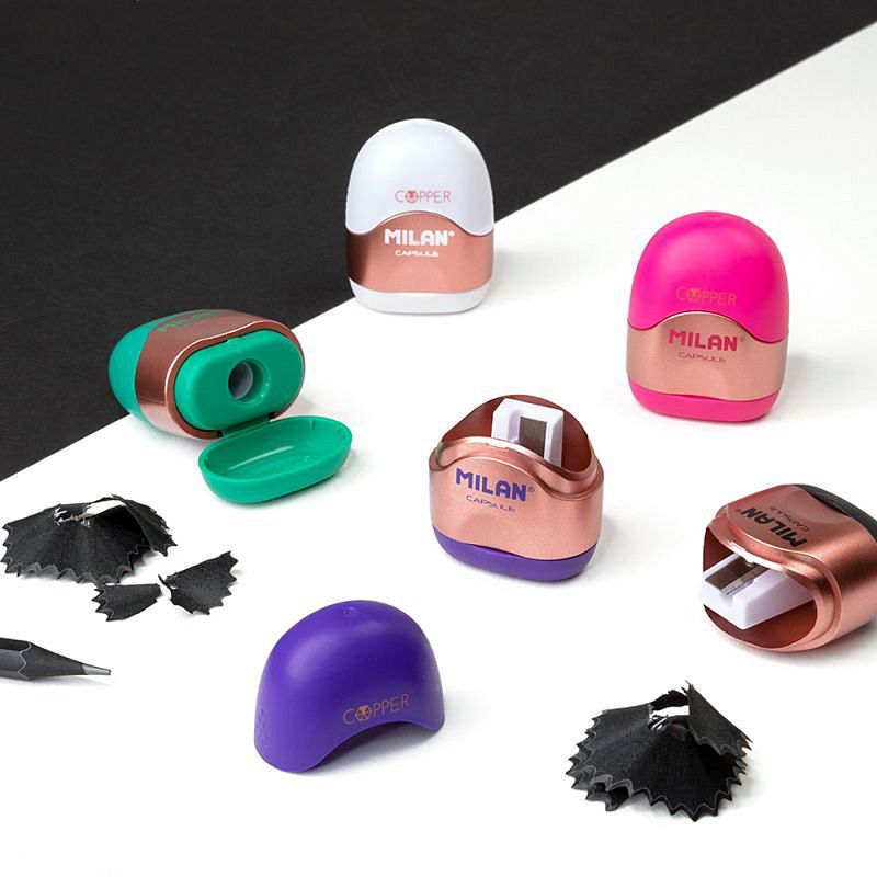 Точилка "Capsule Milan", 1 отверстие, с контейнером