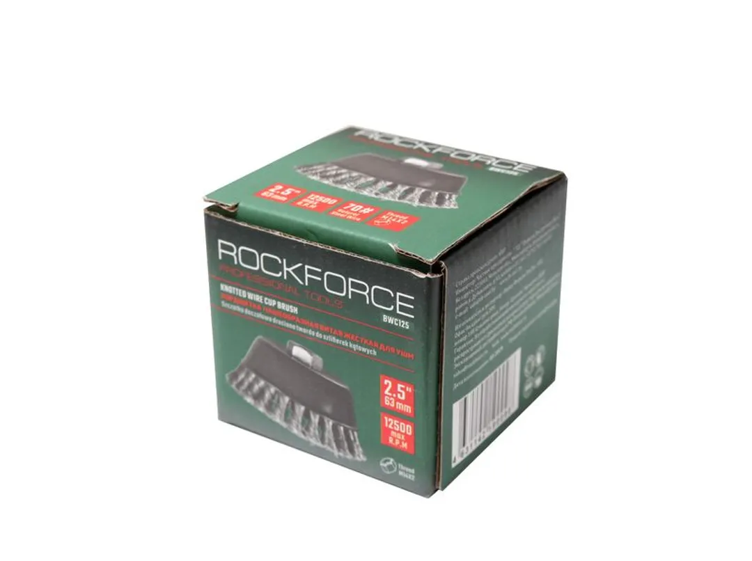 Кордщетка чашеобразная стальная витая для УШМ 60 мм RockForce RF-BWC125
