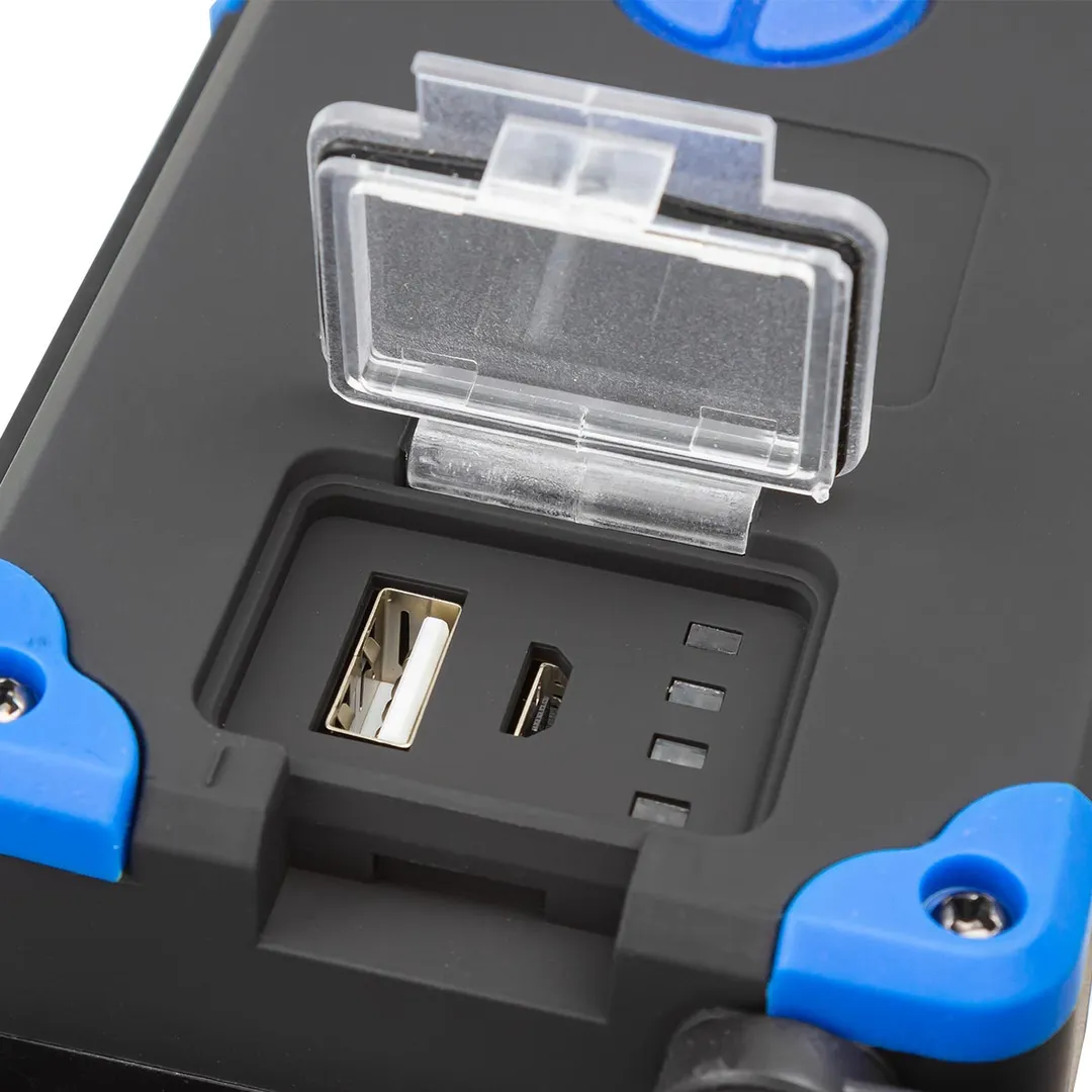 Фонарь светодиодный аккумуляторный, 10Вт, 700Лм, 5 СОВх6500К, 3 уровня яркости, 4 режима ForceKraft FK-EL2190-1