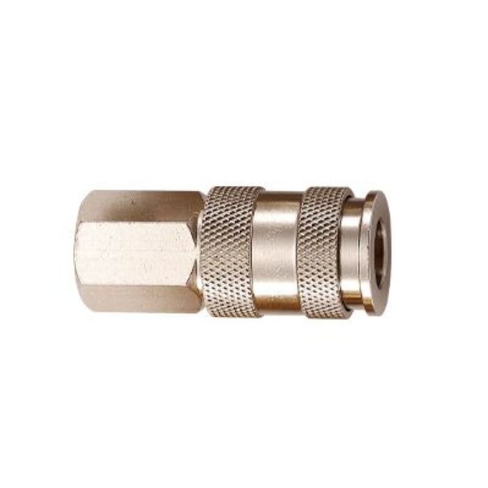 Быстроразъем пневматический с клапаном "мама"-внутр. резьба 1/4" M7 SY-210F