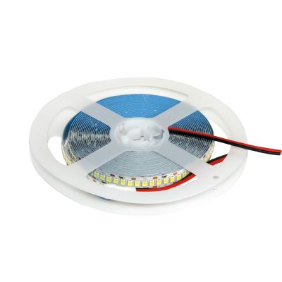 Лента светодиодная - 19,2W/m, 9мм, 2835, 240 д/м, IP20, теплный белый (3000K) - 20м AKS 107713