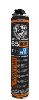 Пена монтажная професс. зимняя ICE mega, 870 мл PROFPUR 4814016008341