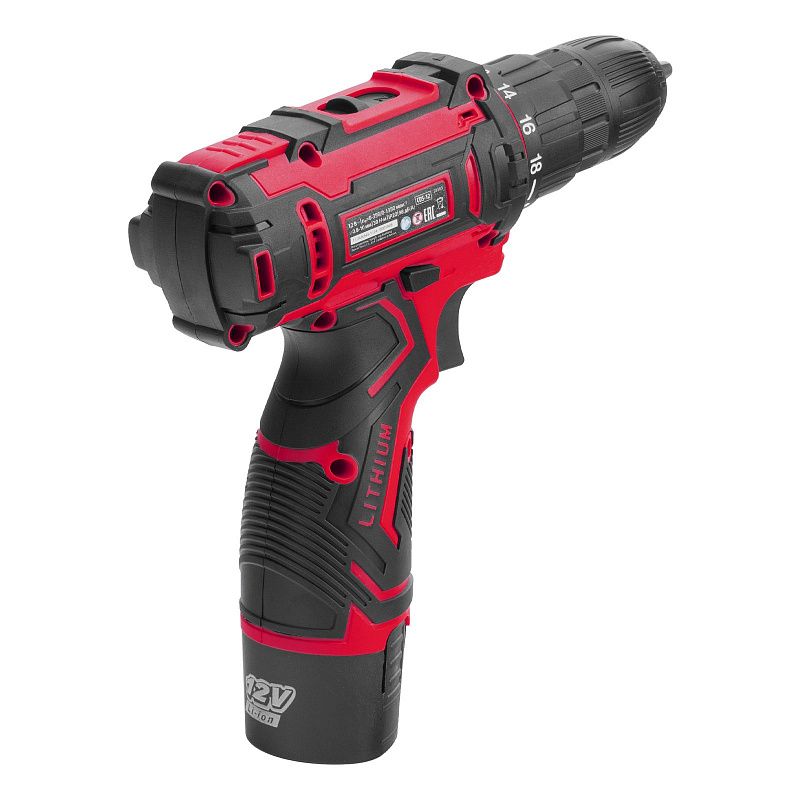 Дрель-шуруповерт аккумуляторная CDS-12, Li-Ion, 12 В MTX 26183