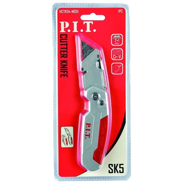 Нож складной монтажный Т-образное лезвие, 61 мм PIT HCTK04-M001