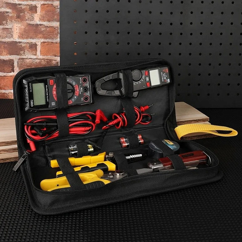 Набор инструментов "Deli", 7 пр, сумка, черный