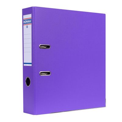Папка-регистратор "Donau", A4, 75 мм, ПВХ, фиолетовый