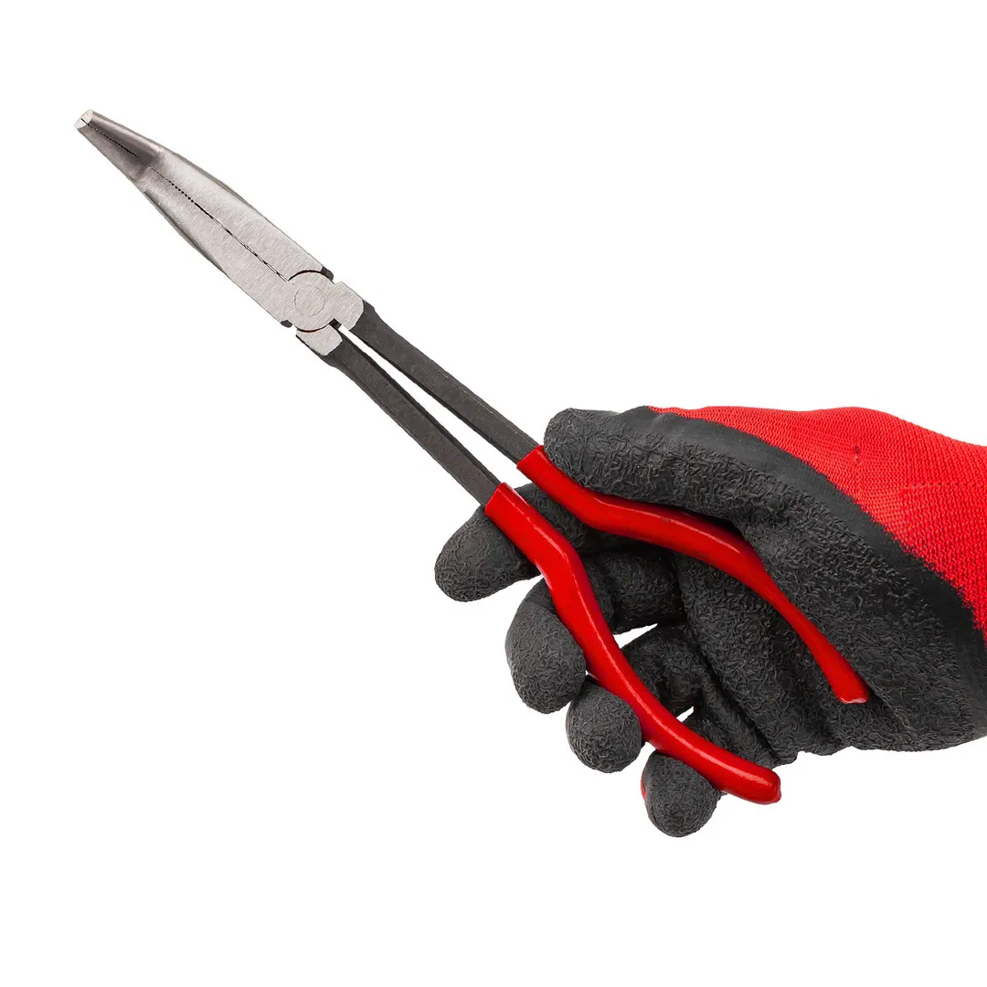 Длинногубцы изогнутые на 90° с удлиненными рукоятками 285 мм JBC JBC-5047P3