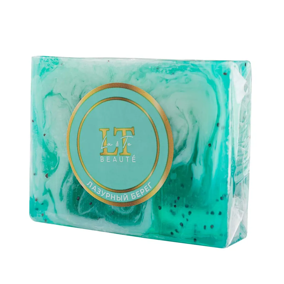 Мыло твердое ручной работы с добавлением эфирных масел ''Лазурный берег'' La and Te beaute LT-6204(+ уп)