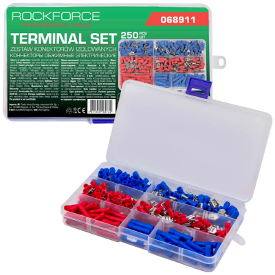 Набор контактных автомобильных клемм 250 пр RockForce RF-068911