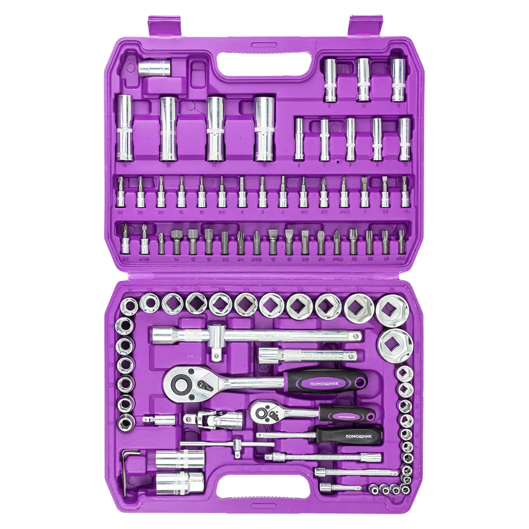 Набор инструментов 94 пр. 1/4''&1/2'' 6-гр. Помощник 4941-5