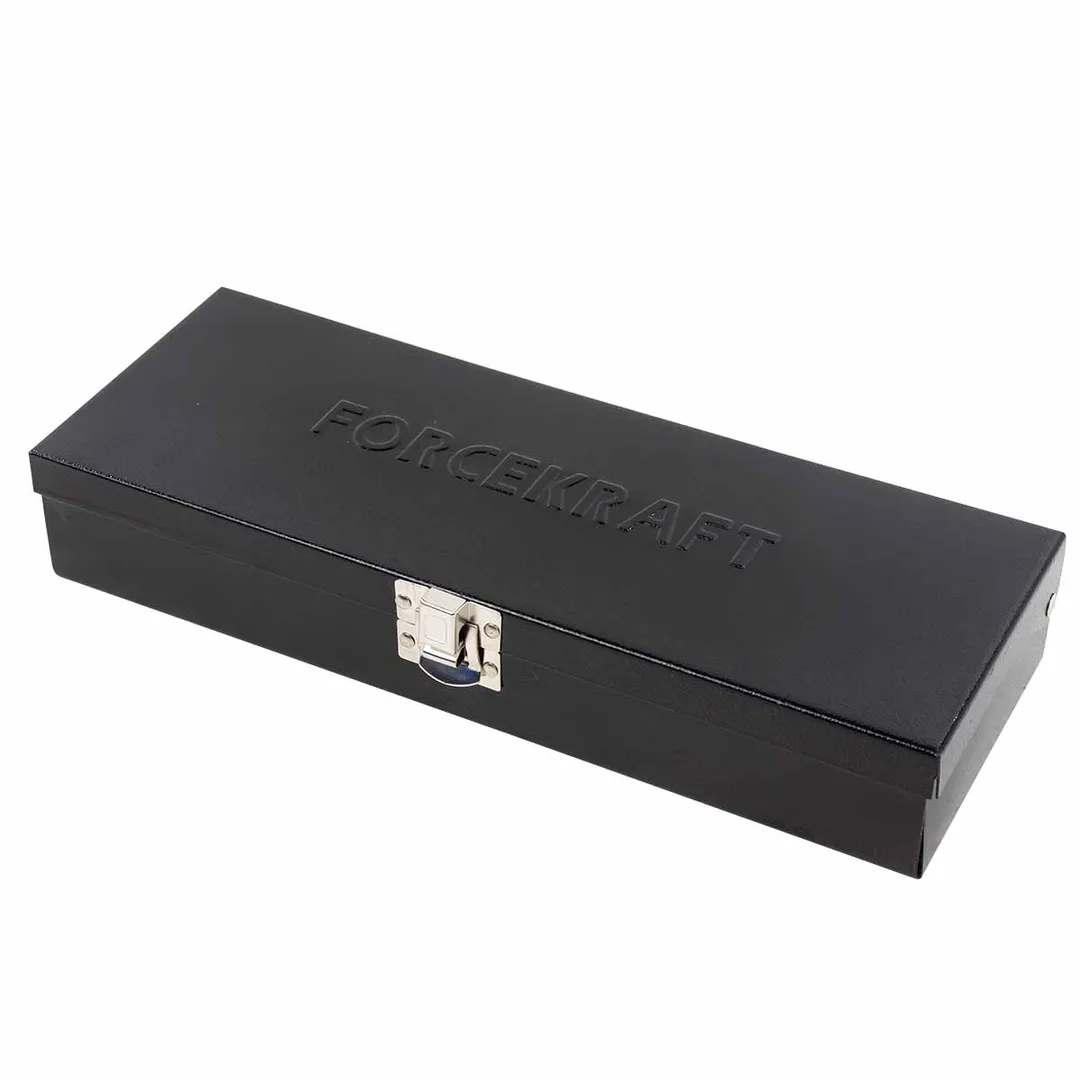 Набор головок ударных 25 пр. 1/4''&1/2'', 6-гр., 1/2'': 10-32 мм 1/4'': 4-13 мм, ForceKraft FK-50121K