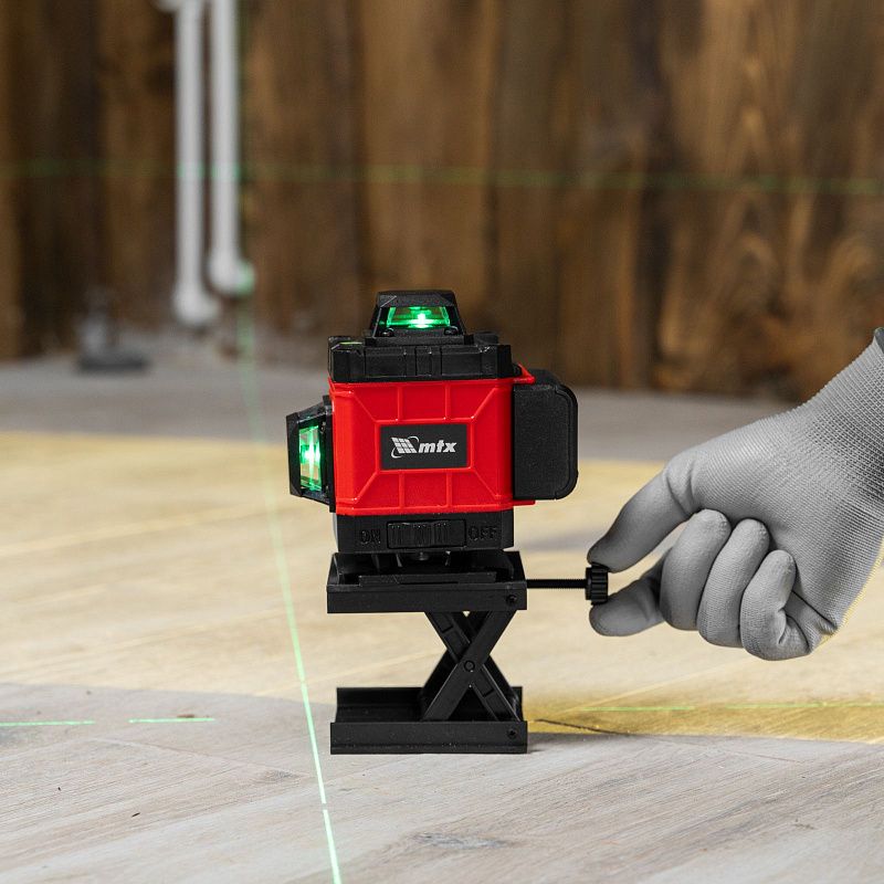 Лазерный уровень м-призм. ML 360-4 Pro SET, 30 м, акк. Li 3000 мАч, состоит из 2 частей MTX 350845