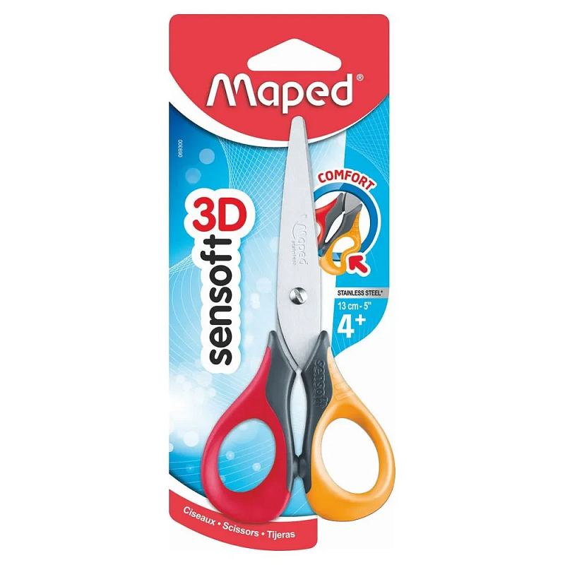 Ножницы Maped "Sensoft" для левшей, 13.5 см