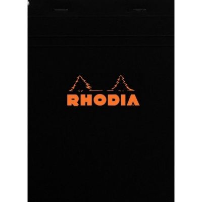 Блокнот "Rhodia", A5, 80 листов, клетка, черный