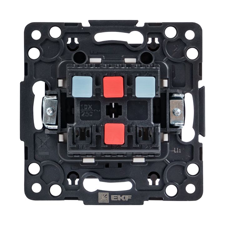Стокгольм Механизм Выключателя 2-кл, 10А черный EKF PROxima EZV10-023-10