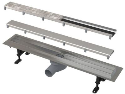 Водоотводящий желоб с двойной решеткой, Alcaplast APZ13DOUBLE850