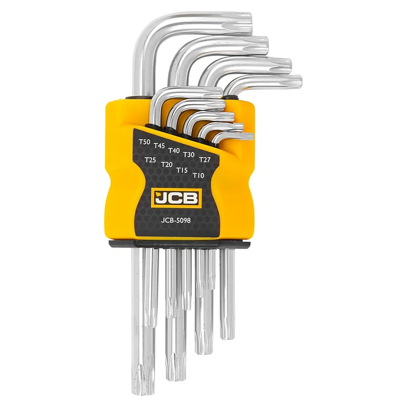 Набор ключей Г-образных TORX, 9 пр., Т10-Т50 JCB JCB-5098