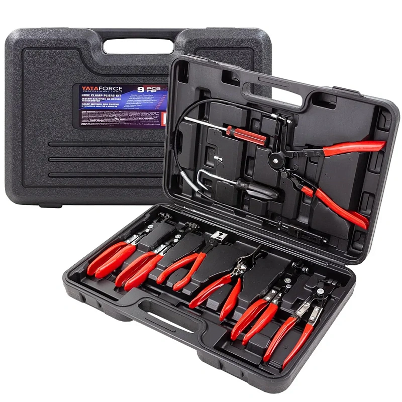 Набор щипцов для снятия и установки хомутов и шлангов 9 пр YATAFORCE YF-909G3