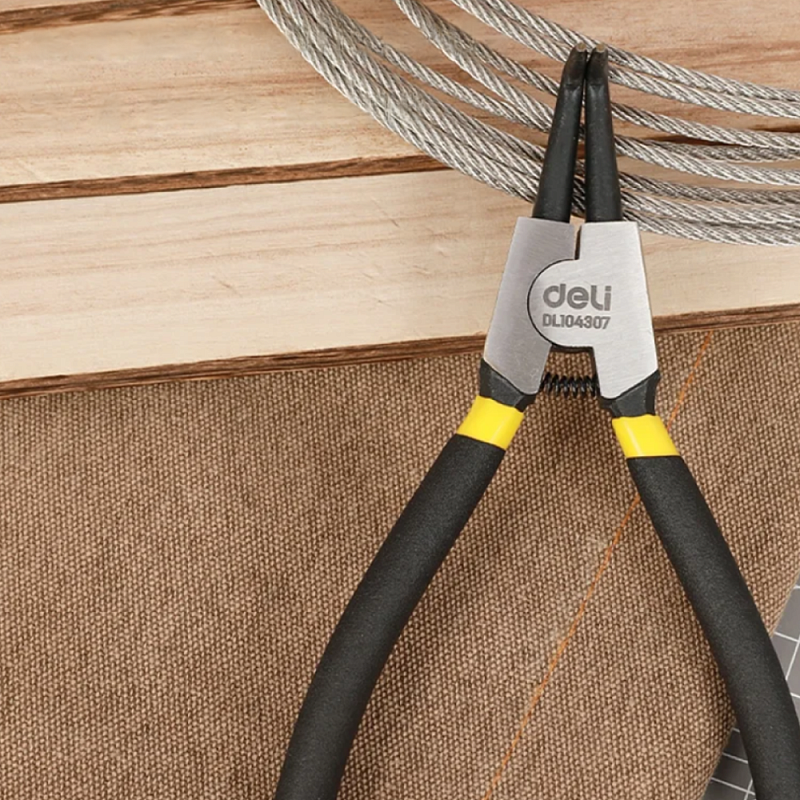 Съемник стопорных колец 90° 180 мм, разжим  Deli YS EDL104307