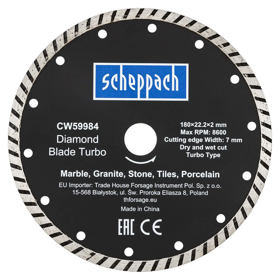 Круг отрезной 180х22,2х2 мм Scheppach Sch-CW59984