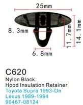 Клипса для крепления внутренней обшивки а/м Тойота пластиковая, 100 шт Forsage C0620(Toyota)