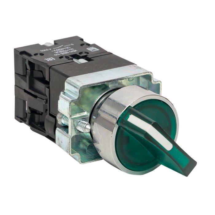 Переключатель BD33 3P c зеленой подсветкой 230В NO EKF PROxima xb2-bk33-g-230