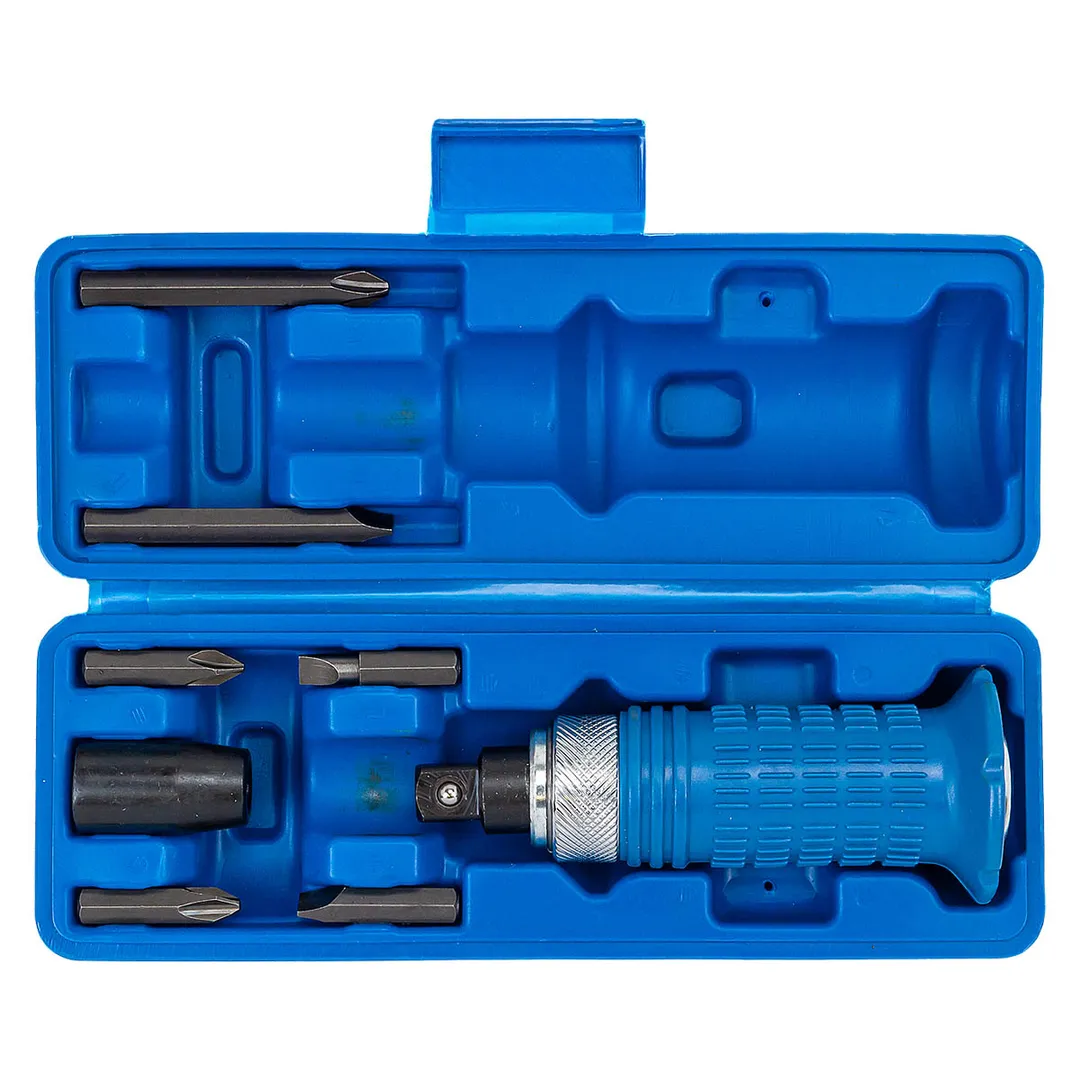 Отвертка ударная с набором бит, 8 пр. Forsage F-5064E