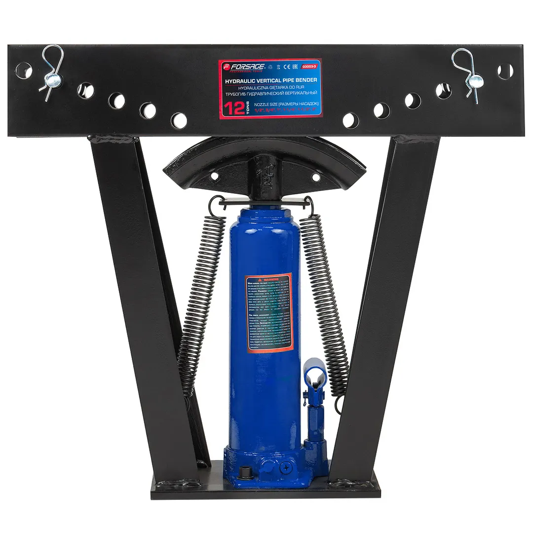 Трубогиб гидравлический вертикальный 12 т, 1/2'', 3/4'', 1'', 1 1/4'', 1 1/2'', 2'' Forsage F-03003-3